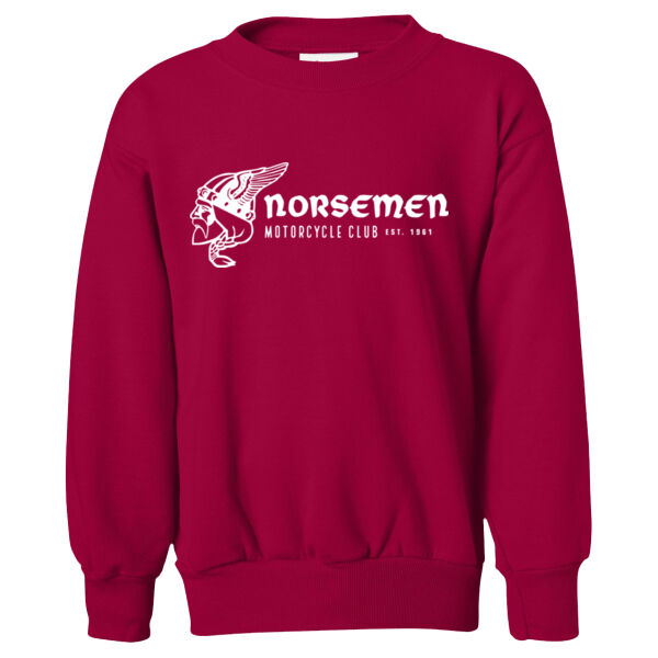 Hanes - Ecosmart® Youth Crewneck Sweatshirt - Printed Logo Thumbnail