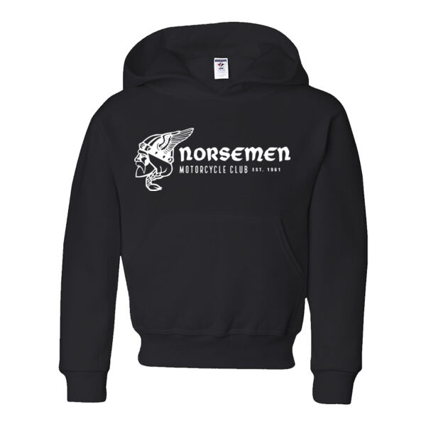 JERZEES - NuBlend® Youth Hooded Sweatshirt - Printed Logo Thumbnail