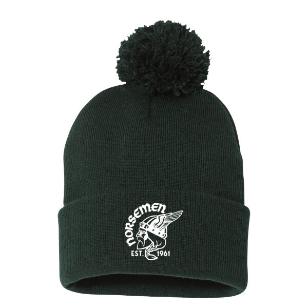 Sportsman - Pom-Pom 12" Knit Beanie - Embroidered Logo Thumbnail