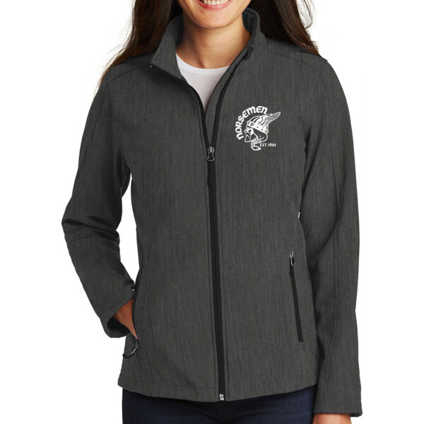 Port Authority® Ladies Core Soft Shell Jacket - Embroidered Logo Thumbnail