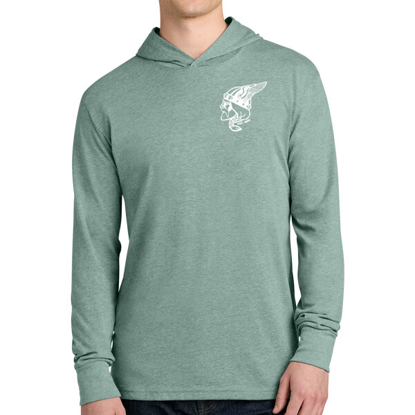 Next Level Apparel® CVC Long Sleeve Hoodie - Printed Logos Thumbnail
