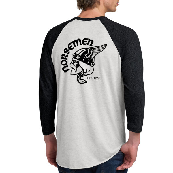 Next Level Apparel® Adult Tri-Blend 3/4-Sleeve Raglan Tee - Printed Logo Thumbnail