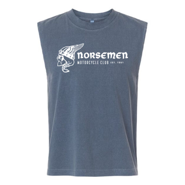 American Apparel - Unisex Heavyweight Cotton Garment-Dyed Mid-Length Muscle Tee - Printed Logo **Add Name For $5** Thumbnail